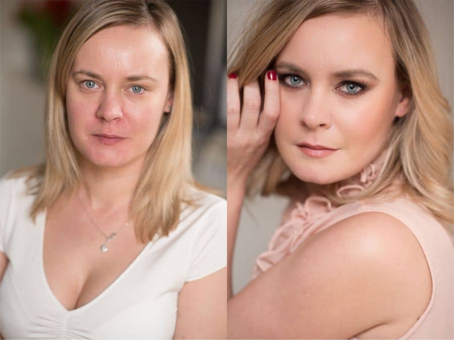 before and after makeup transformation bridal-makeup -look