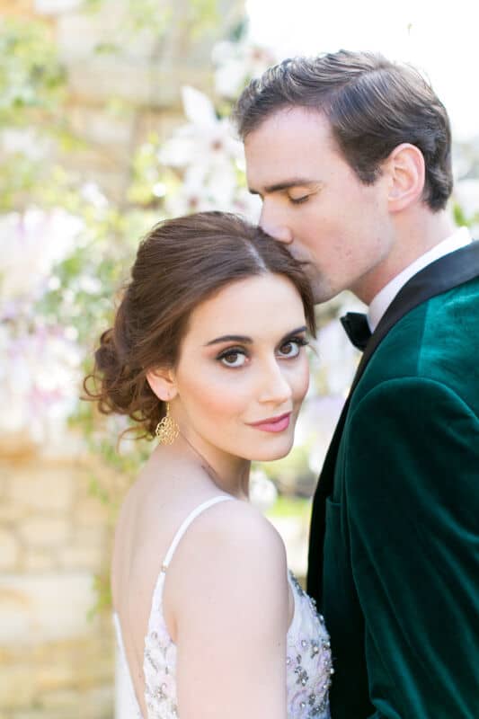 Romantic bridal makeup look for a Hever Castle wedding